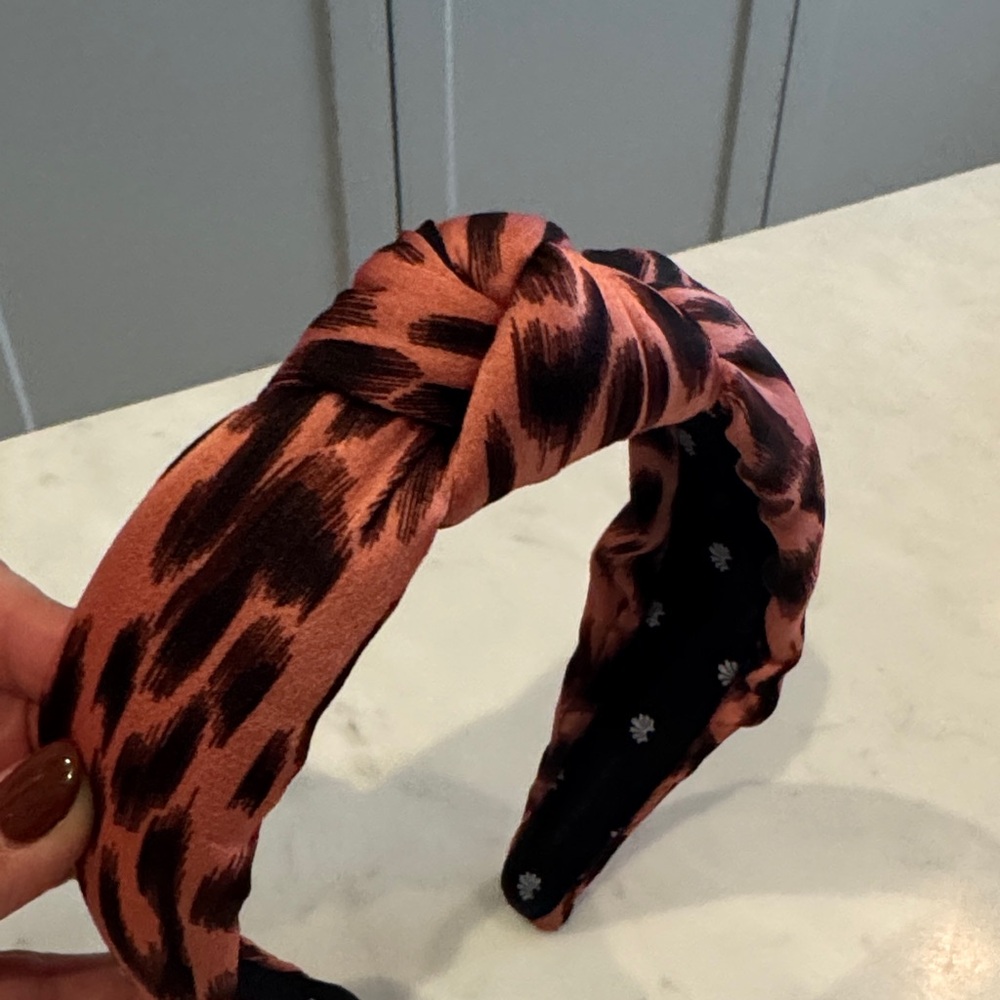 Lele Sadoughi Leopard Print Headband - Picture 2 of 4
